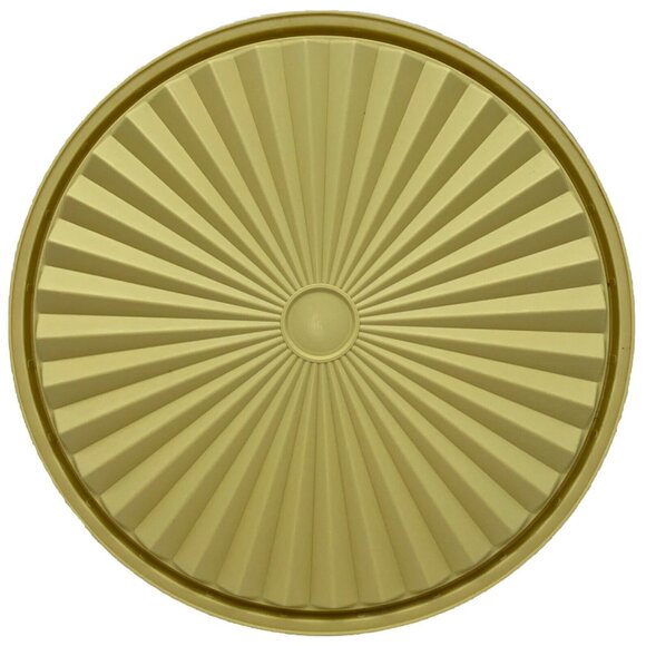 Tupperware Servalier Replacement Lid 1205-8 Harvest Gold Round 8 1/4” Vintage - Picture 3 of 5